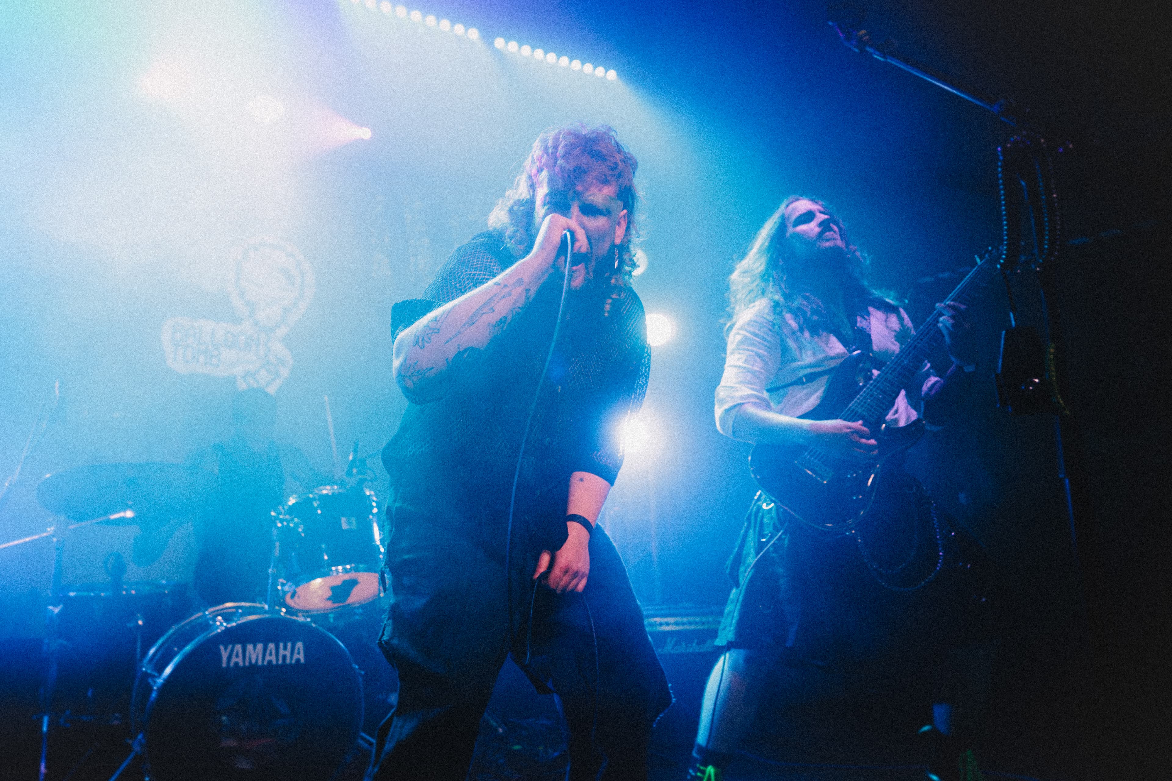 Marcus on stage at The Fleece